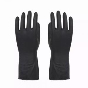 Wholesale industrial latex gloves anti-slip latex chemical industrial heavy latex gloves
