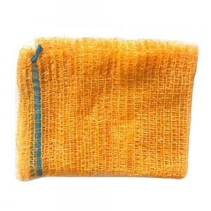 Customized PE Kindling Wood Mesh Net Sacks Raschel Orange Bags For Vegetables