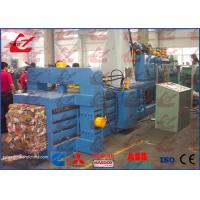Waste Newspaper Baler Hydraulic Baling Machine , 22kw Horizontal Cardboard Baler