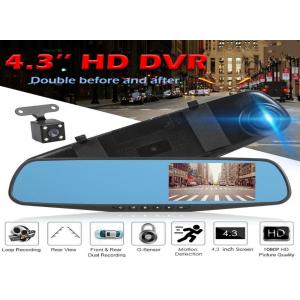 OEM Dual Cameras 2 Channel Blackbox DVR Dash Cam Rearview Mirror Full HD1080p