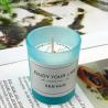 Tapered Jar Soy Wax Candles , smokeless scented candles 80mm Size