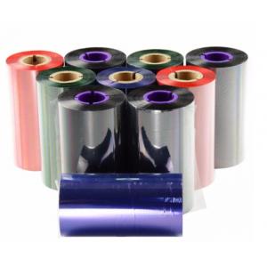 China Green Thermal Transfer Ribbon For Zebra Printer Resin Wax Ribbon 110mm X 74m supplier