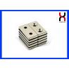 Round / Square Countersunk Neodymium Magnets With Single / Double Hole