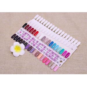 White 36 Colors Nail Art Tips Card Nail Display Board / False Nail Manicure Tools
