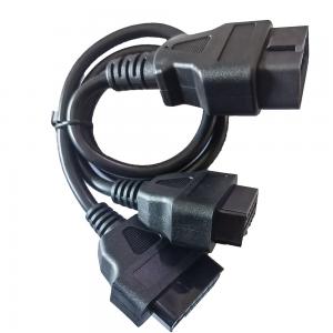 China Y Splitter Obd2 Scanner Extension Cable , Recorder Devices Obdii Diagnostic Cable supplier