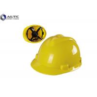 China Petrochemical Construction Hard Hats ABS Plastic Material Textile Straps With Fixing Points on sale