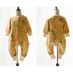 China Animal Printing Winter Muslin Baby Pajamas Long Sleeve Baby Pajamas Fashionable Design supplier
