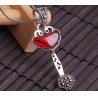 Sterling silver garnet pendant necklace gemstone silver jewelry necklace for her