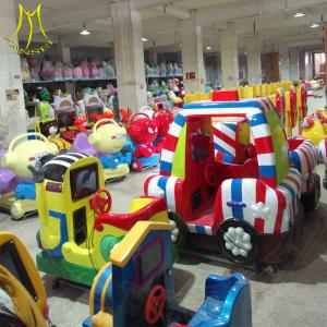 China Hansel fiberglass swing electric car type coin operated kiddie rides for sale supplier