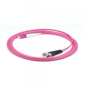 LC-ST Duplex Multimode Fiber Patch Leads OM4 40/100Gg 50/125 2.0mm PVC 1/3/5 Meters