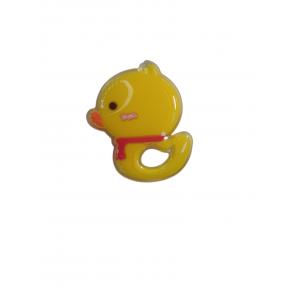 Bulk Silicone Baby Teether Little Yellow Duck Banana Shaped