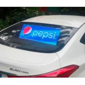 Taxi Transparent Led Display For Rear Window , Advertising Car Window Digital Screen