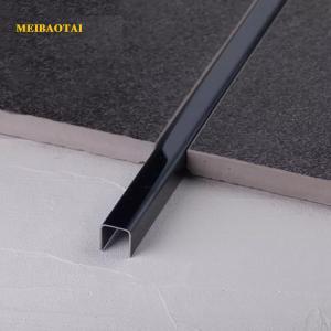 8mm Stainless Steel U Shaped Tile Trim 304 Black Decorative Profiles