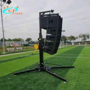 China Hang Audio Light Truss Stand Lift Light Tower Metal Stand Hand Crank supplier