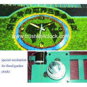 China garden clock, movement mechanism for garden clocks,floral clock and mechanism,flower clocks and movement supplier