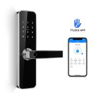 China Intelligent Room Door Locks Safety Fingerprint Wireless Bluetooth TTLock APP Digital Smart Lock on sale