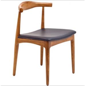 Hans Wegner Replica Horn Design Solid Oak Wood Restaurant Dining Chair