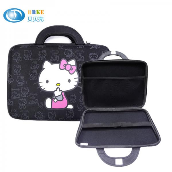 Black Cute Hello Kitty Laptop Protective Cover , Eva Carrying Case For ...