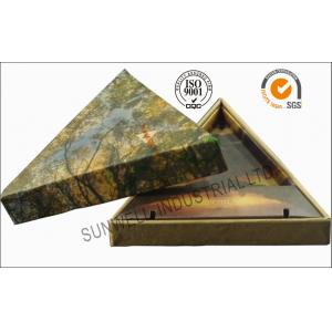 China Triangle Handmade Mounting Custom Printed Corrugated Boxes With Hard Insert Cardboard supplier