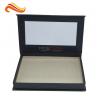 rigid board cosmetic packaging box with mirror , black box with plastic inner