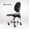 Black Or Blue Color PU Leather Ergonomic ESD Chairs Large Seat Three Level