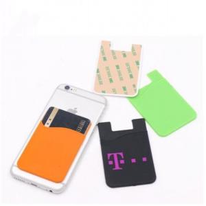 China Adhesive FDA 3M Silicone Card Holder For Phone Custom supplier