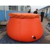 3000L Capacity Collapsible Onion Shape Plastic Water Storage Tank For Fire