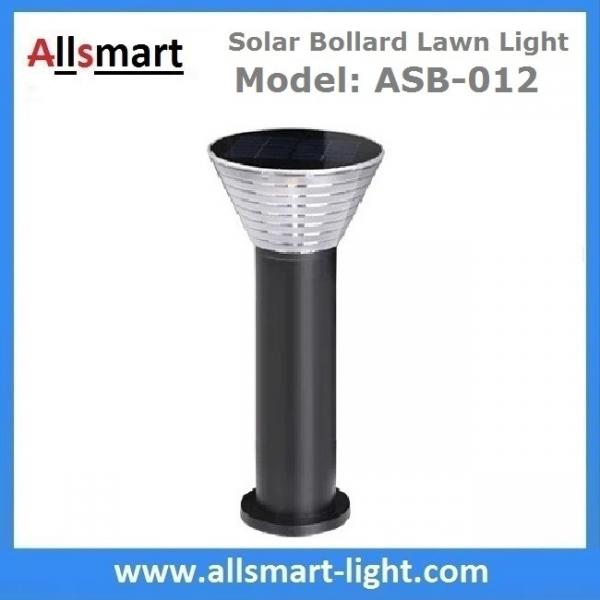 60cm/24inch Solar Bollard Lawn Lights Solar Yard Light Cement Bollard Solar