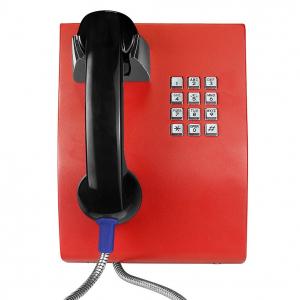 China Vandal Proof Handset Analog Wall Phone For Hospital / Bus Station Telephone supplier