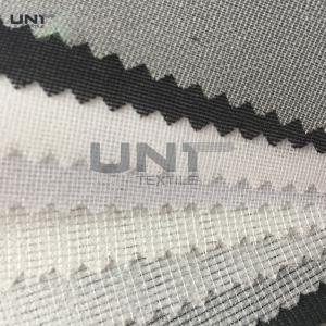 China Full Tricot Warp Knitting Fusible Woven Interlining PA Wet Treatment Enzymes Washing supplier