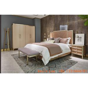 Villa house interior design furniture by High end Luxury nice wood bedroom furniture set with New classic wardrobe