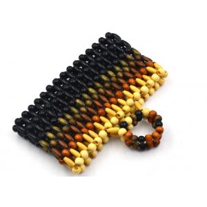 Custom Hand Made Wooden Beaded Evening Clutch Bags For Fashionable Ladies