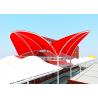 China Tensile Membrane Heat Resistant Fabric Shades Structures For Shopping Mall wholesale