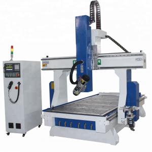 Vacuum Table CNC Metal Cutting Machines 1325 , 4 Axis Cnc Router Milling Aluminum