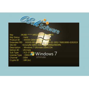 China 100 % Working Windows 7 Pro Oem Key Fast Delivery No Language Limited supplier