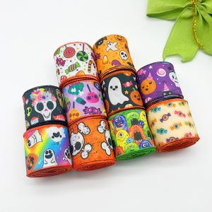 Cute Cartoon Halloween Wired Ribbon 63mm Festival Halloween Grosgrain Ribbon