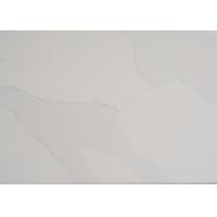 China Stain Resist White Artificial Quartz Slabs Countertop Polishing Quartz Stone on sale