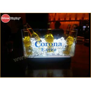 China 12L PS Champagne Big Light Up Led Ice Bucket In Bar 40.5 * 28 * 24 CM supplier