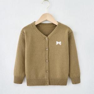 Fashionable Baby Kids Sweater customized material multi color with buttons long sleeve sweater cardigan