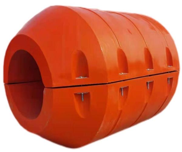Easy to Install DN500 PE Float for Sand/Slurry Dredging Durable and Orange Outer Shell
