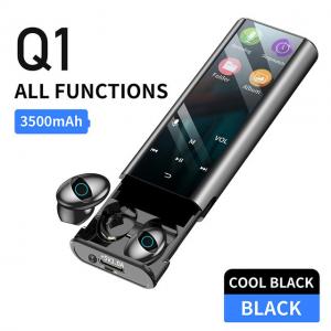  				Q1 Wireless Bluetooth Earphone Earbuds Multi-Function MP3 Player Headset Ipx7 Waterproof 9d Tws Headphone (with 3500mAh Power Bank Charging Case) 	        