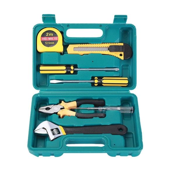 JYH-HTS08-1 Household Tool Sets 8pcs Home Hardware Tools With Adjustable Wrench