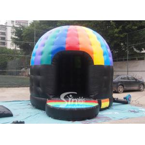 China Kids N adults music party disco dome bounce house with light hook made of best pvc tarpaulin supplier