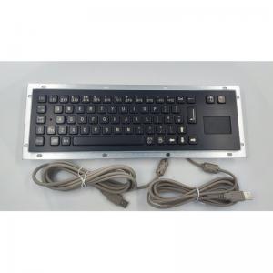 Self Service Kiosk SS304 Industrial Keyboard With Touchpad Black Color
