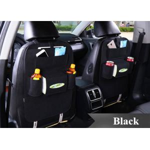 China Black Grey Brown Car Seat Back Bag Organizer , Felt Car Seat Organizer Bag supplier