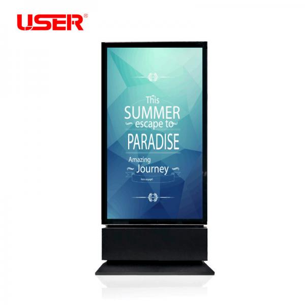 65 inch Floor Standing dual LCD Display totem, double sided Digital Signage for