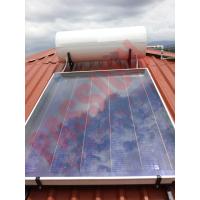 China Rooftop Pressurized Flat Plate Solar Water Heater , Solar Powered Heater Blue Film Coating on sale