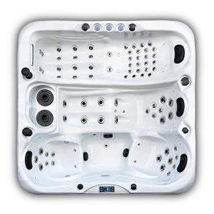 Deluxe Big Size Square Acrylic Bath Tub Whirlpool For Jacuzzi