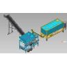 Fast Moving Small Concrete Batch Plant  26m³ Container Cement Silos