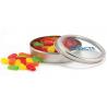 Holiday Cookie Tin Box / Small Metal Round Cookie Box/Food Grade Round Cookie
